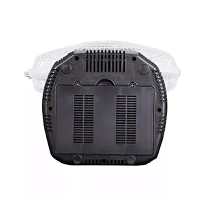 Top quality design 14inch portable high speed electric 12v dc rechargeable table fan with solar panel and led bulb