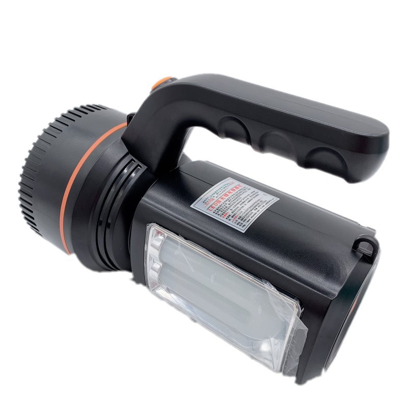 Multi-Functional Rechargeable Handheld Torch Long Range 10 Watt Search Torch Light with Side Tube Emergency