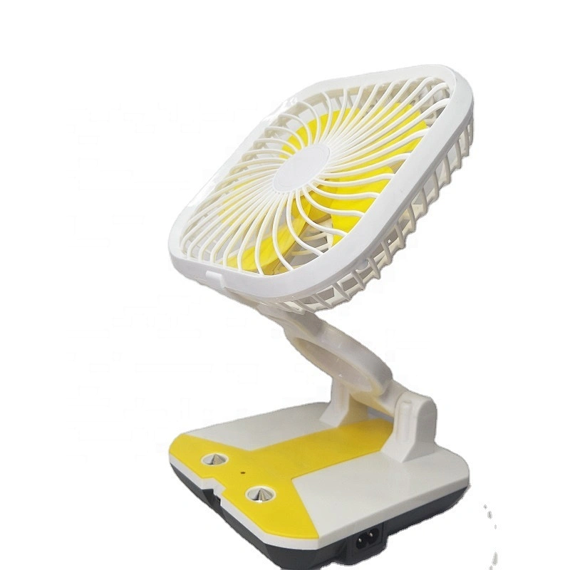 Custom folding fan camping led light desk and table fan 220v usb plastic rechargeable fans 4 8 12 inch 16inch
