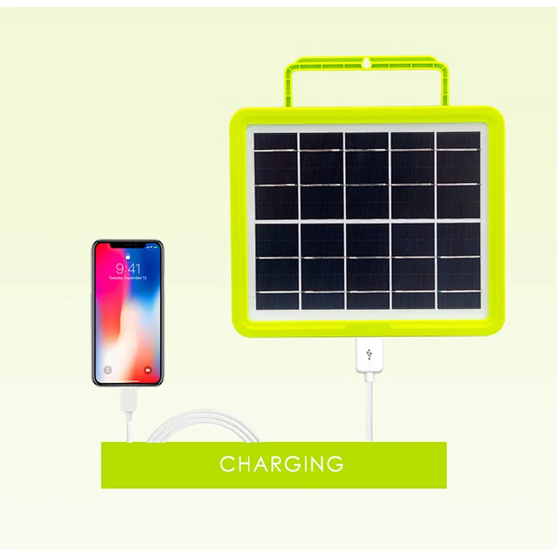 portable emergency lighting kit mobile charger multifunctional solar energe system for small home