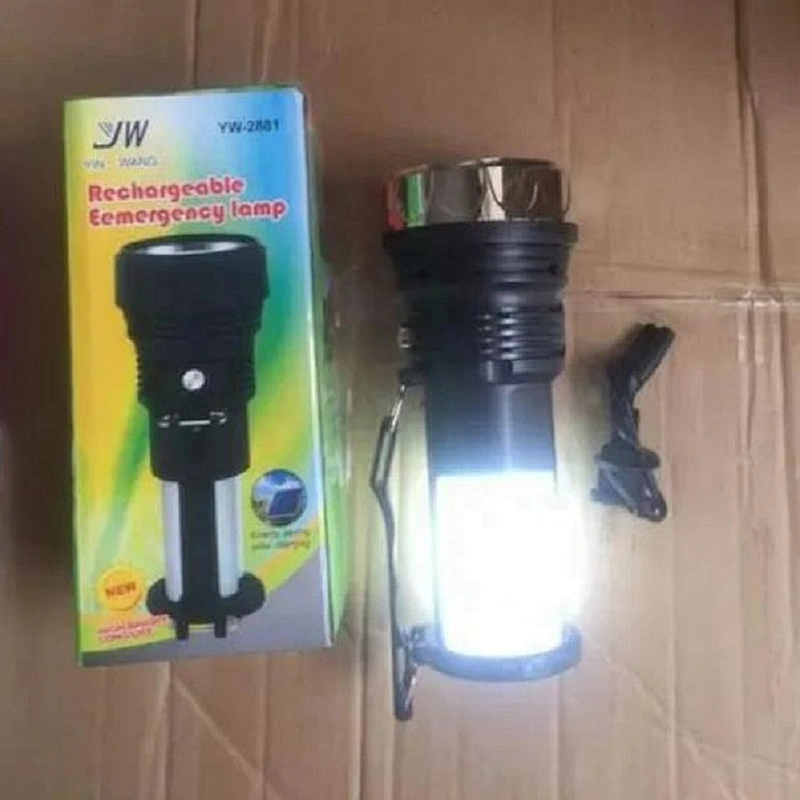 Indonesia hot sell YW-2881 Portable Outdoor Hand Solar rechargeable emergency LED light