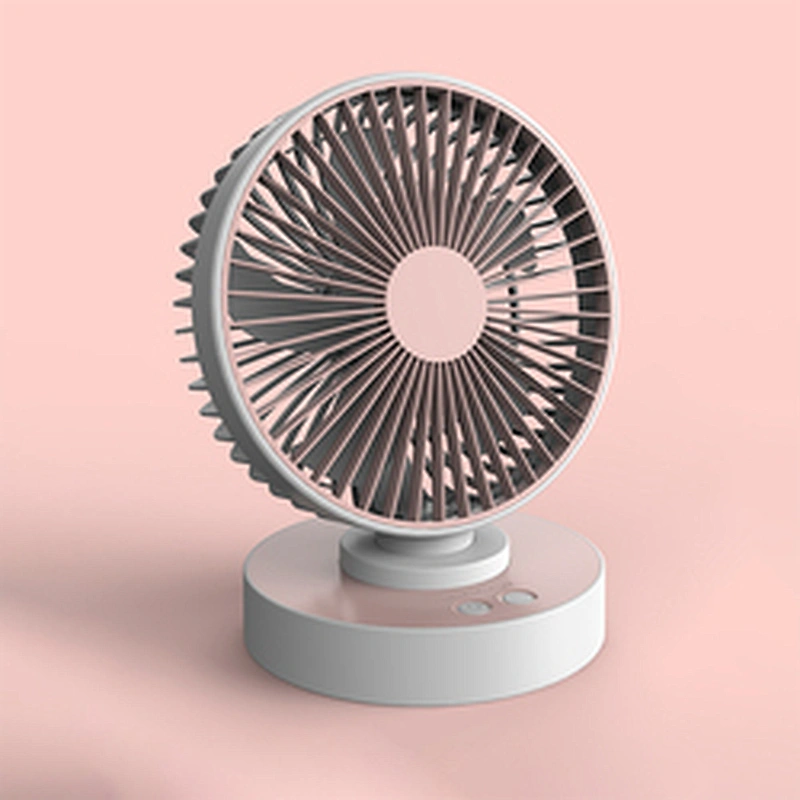 New smart usb rechargeable portable powerful cooling desk fan led 6 inch 4 inch