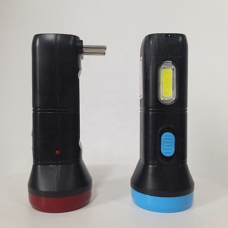Custom high power mini solar panel rechargeable led torch flashlight small outdoor emergency light