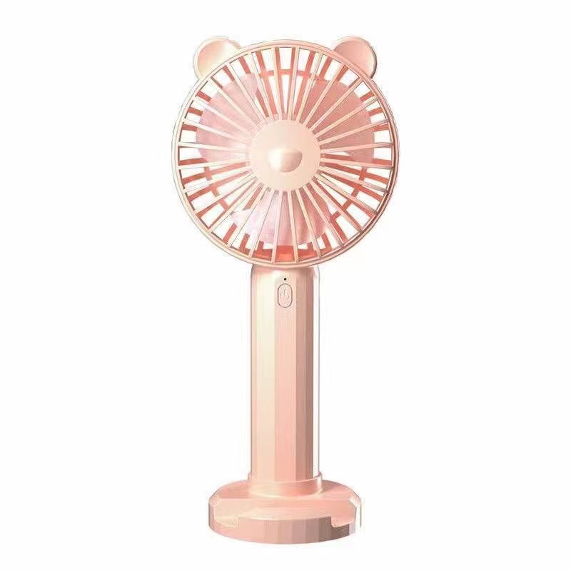 2022 small usb charging 3 in 1 folding mini fan dc motor 18650 battery desk rechargeable Personal  hand held pocket kitty fan
