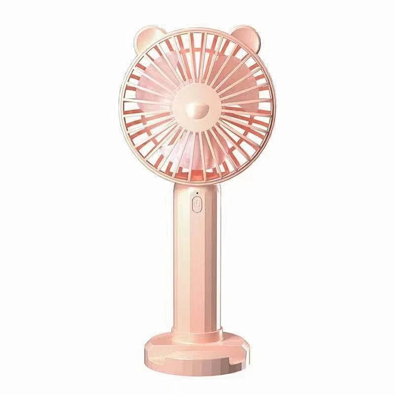 2022 small usb charging 3 in 1 folding mini fan dc motor 18650 battery desk rechargeable Personal  hand held pocket kitty fan