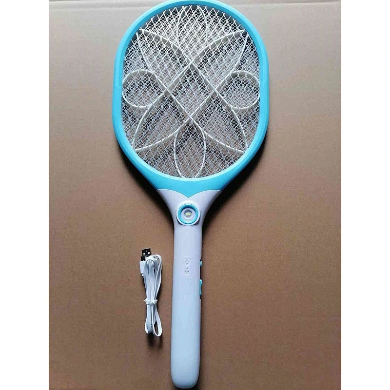 Best selling summer large repellent handheld lithium chaozhou electric insect racket mosquito swatter bat with lamp warranty