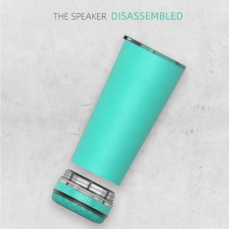 Wholesale wireless waterproof blank 2in1 stainless steel 17oz sublimation tumbler music speaker with cup for outdoor travel car