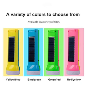High quality 2in1 solar panel hand held mini 9 led flashlight big power security multi function small usb torch with power bank