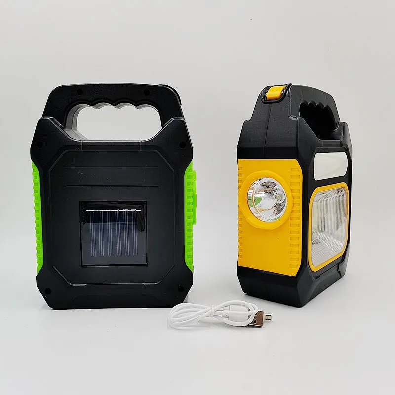 Waterproof Emergency Flashlight LED Light 3 IN 1 Solar USB Rechargeable Brightest COB LED Camping Lantern