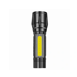 Waterproof Mini Pocket Zoom Portable Outdoor LED Flashlight USB Recharge Adjustable Focus COB Flash Light