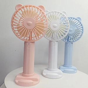 2022 small usb charging 3 in 1 folding mini fan dc motor 18650 battery desk rechargeable Personal  hand held pocket kitty fan