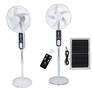 OEM ODM Convenient transportation AC DC solar stand fan for home