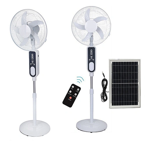 OEM ODM Convenient transportation AC DC solar stand fan for home