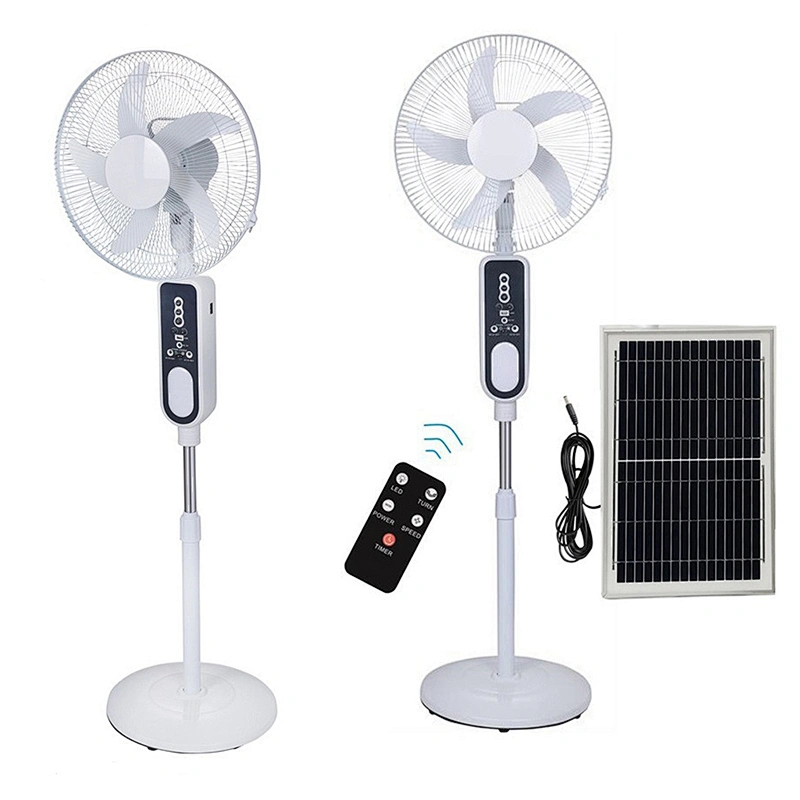 OEM ODM Convenient transportation AC DC solar stand fan for home