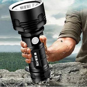 3 modes high brightness Single lithium battery Most Powerful Usb Rechargeable 50w Xlm P70 led Flashlight For Camping Everyday
