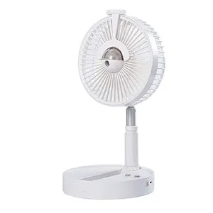 Electric Music Fans Portable Folding Hydrating Wireless Rechargeable Table Fan Home Office Outdoor Use Long Time