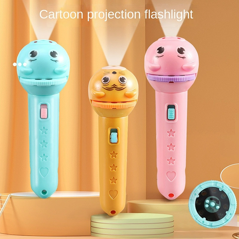 Factory Children Projector Light Flashlight Cartoon Animal Sleeping Night Picture Light Educational Learning Funny Toys