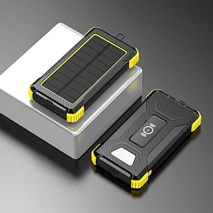 Mini solar panel portable wireless charging consumer electronics power bank key kit battery 5000 10000 20000 30000 mAh gift set