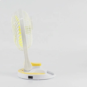 2022 Rechargeable Electric Handheld Adjustable DC Motor Desk Mini Portable Battery Handy Usb Table Fan With Lamp