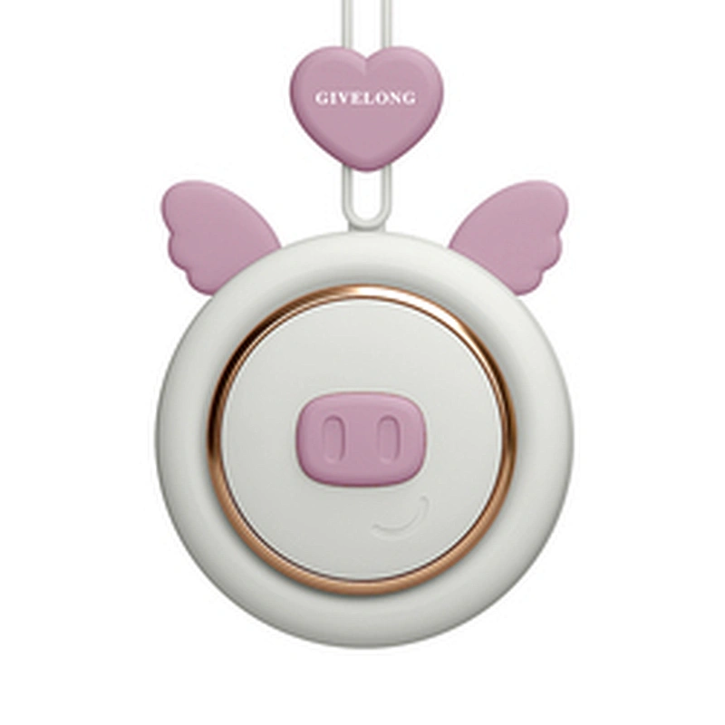 2023 Summer Portable Air Cooling Handy Cute Mini Rechargeable Bladeless Hanging Neck Fan with Battery