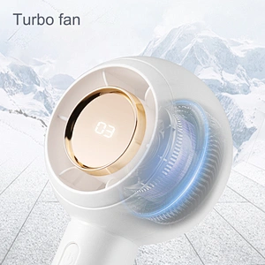 1500mAh USB Battery Operated Small Rechargeable Personal Pocket Mini Portable Handheld Turbo Fan with 3 Speeds and Displays