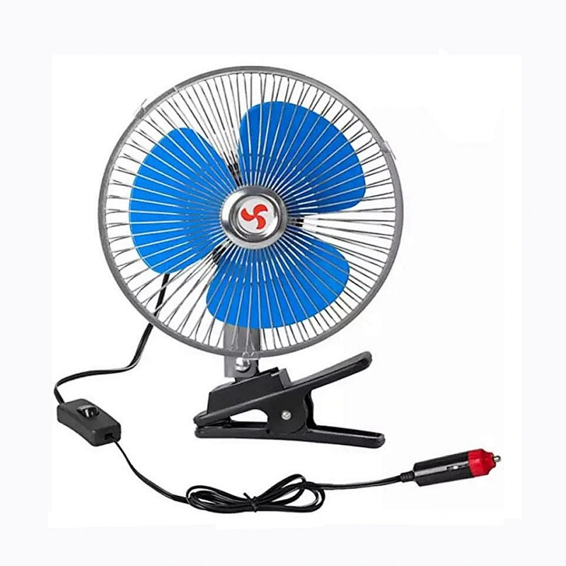 Direct factory 8inch Ventilador Air Cooler 12v 24V Head Power Design Vehicle Weight Electric Cooling Car Fans Air Coolers