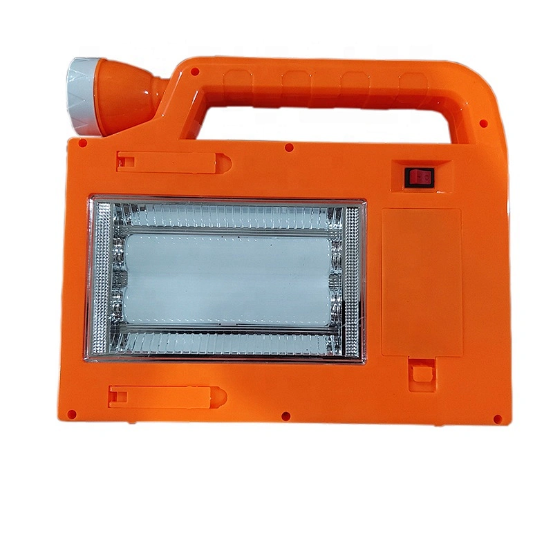 Multi-functional solar rechargeable emergency light outdoor portable LED camping light with flashlight