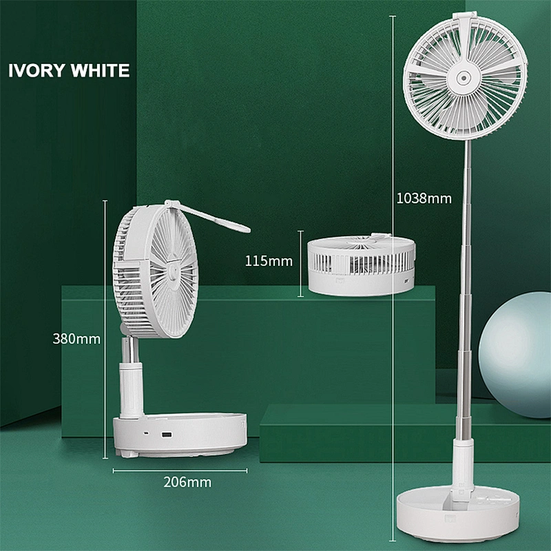 Office Outdoor Household Telescopic Freestanding Folding Portable USB Table Fan With Humidification