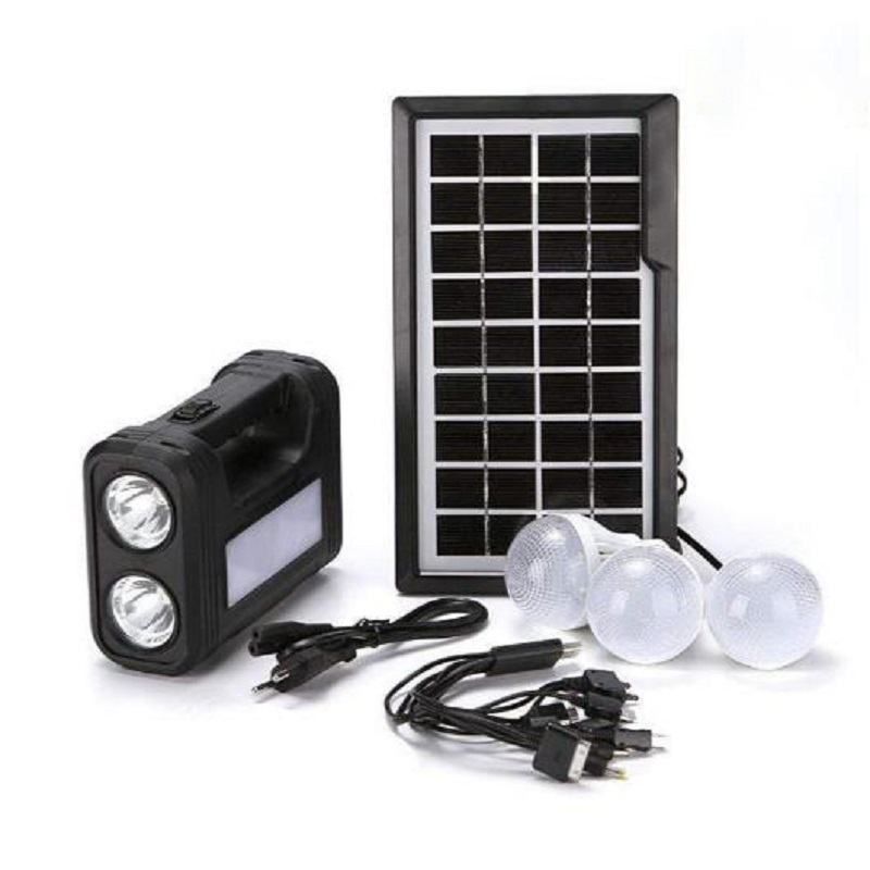 Best Seller GD-8017 Emergency Light Home Power Panel Torch Small Solar System Kit Camping Lantern Power Bank For Mobile Phone
