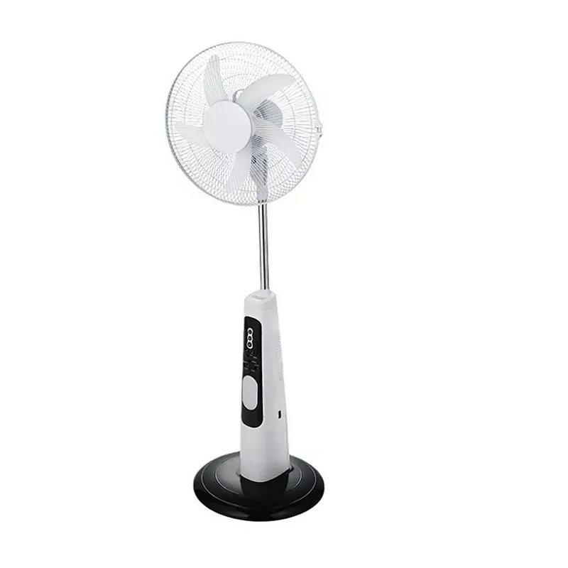 16 Inch 12V DC Solar Fan Solar Powered AC DC Rechargeable Fan Price Cheap Stand Solar Fan with Panel and LED Light