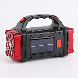 New Outdoor USB Rechargeable Portable COB Work Lights Solar Powerful LED Torch Searchlight Flashlight