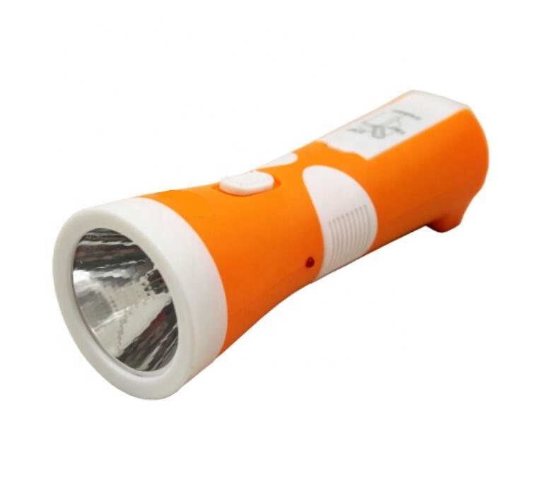 Small 400mAh Lead-acid battery plastic ultra bright rechargeable led flashlight with side light stand table lamp