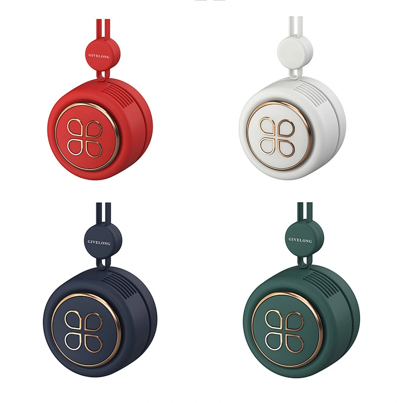2022 Summer Wireless Cute Mini Portable Bladeless Hanging Neck Cooling Fan Rechargeable with Battery