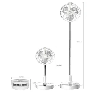 Multi-Function 7200mAh Folding Night illumination air Cooling spray Humidifier fan with mobile phone support