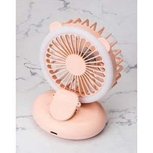 New Mini Portable Fan Three Speed Adjust Fill Light Usb Rechargeable Cooling Neck Handheld Fan For Children And Ladies