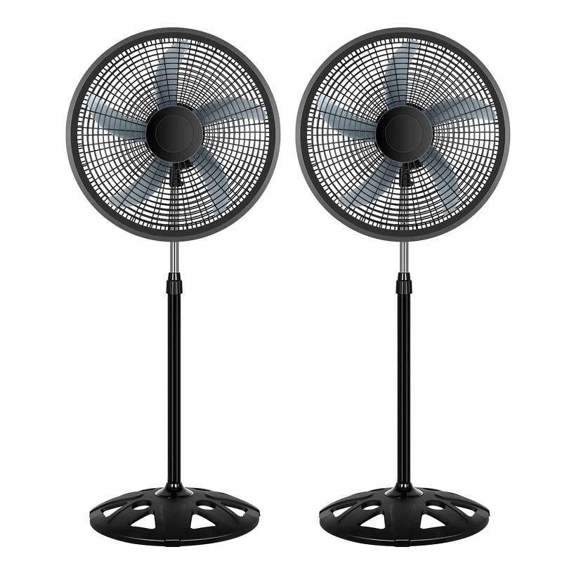 Black Green Blue Red 18 Inch Pedestal Stand Fan 3 Adjustable Speed for Home Office College Dorm Use