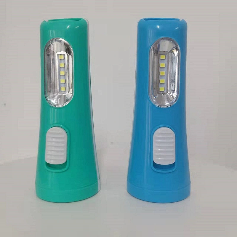 Cheap 1288 plastic mini  led flashlight torch Camping light with 3 aa dry battery powered