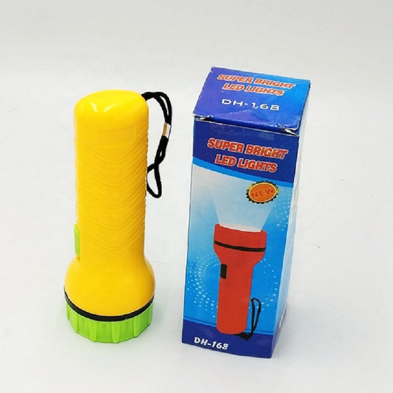 Cheap price power supper brightness DH-168 2*AA portable mini pocket dry battery led torch flashlight