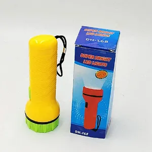 Cheap price power supper brightness DH-168 2*AA portable mini pocket dry battery led torch flashlight
