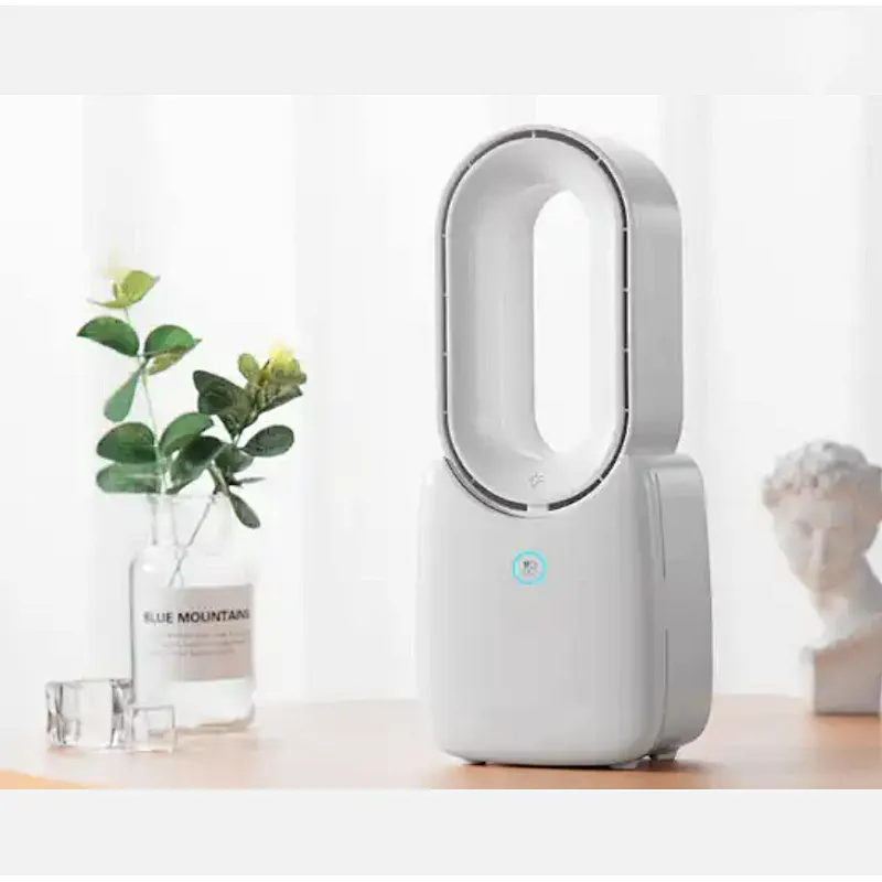 Wholesale Portable Summer Mini Electric Cooling Bladeless Desk Fan with LED Light