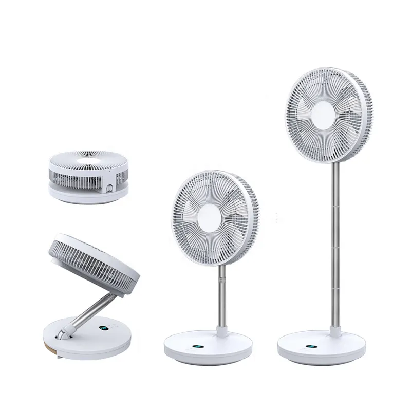 10inch Folding charging fan Rechargeable camping cooler fan battery operated stand air cooler fan
