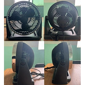3-Speed High-Velocity Wall-Mountable Floor Fan Mid Size Whole Room 180 Degree Adjustable Tilt Turbo Force Air Circulator Fan