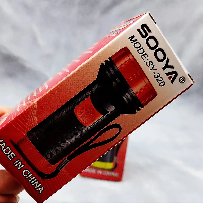 Cheap price portable mini  power supper brightness SY-320 2*AA dry battery led torch flashlight