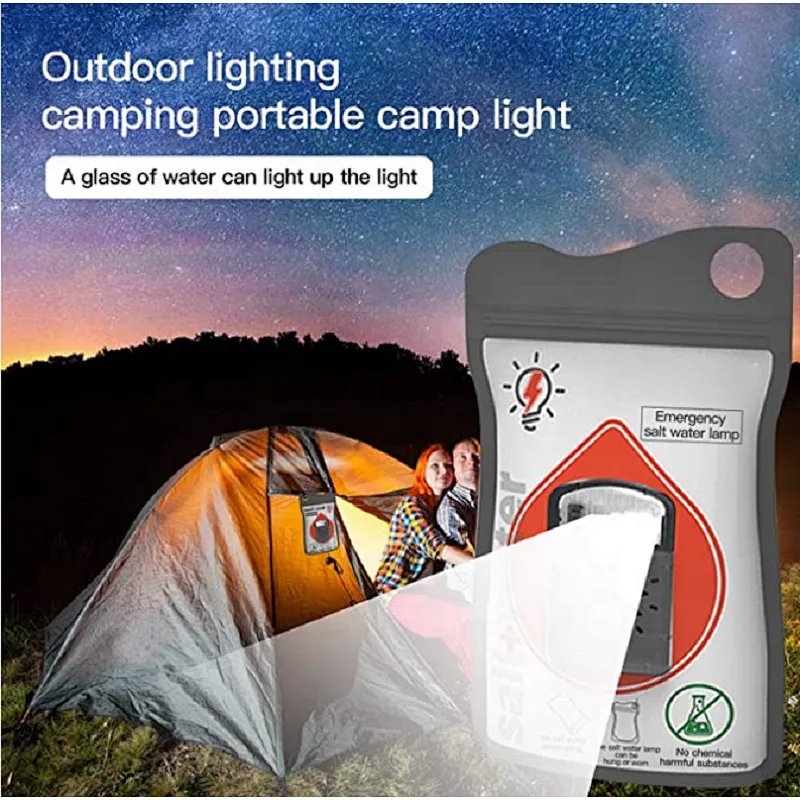 salt water lamp Salt Water Powered light Portable emergency lamp salt water bag