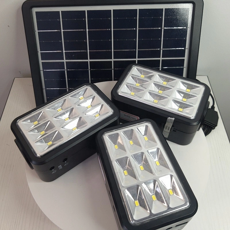 Portable Solar emergency Lighting System with Lithium battery home kit indoor small mini lamp