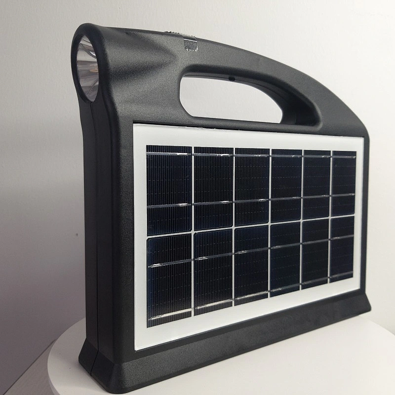 Solar lighting system speakers rechargeable radio solar music with MP3 LED FM lights solar power home emergency