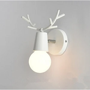 Nordic Indoor Room Lighting Bracket Sales Christmas Decor Antlers Wall Sconce Creative Four Colors Iron bracket light