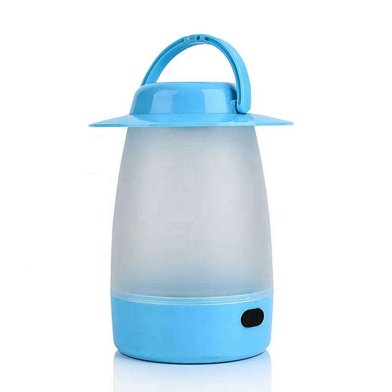 Plastic Mini LED Light Outdoor Tent Lamp Portable Collapsible Hanging Camping Lantern