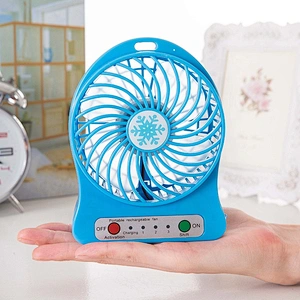 Summer office rechargeable electronics battery charging portable usb mini desk fan with battery Portable