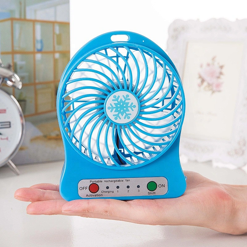 Summer office rechargeable electronics battery charging portable usb mini desk fan with battery Portable